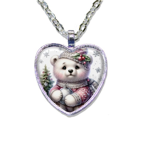 Cute Polar Bear Cub with Ornament