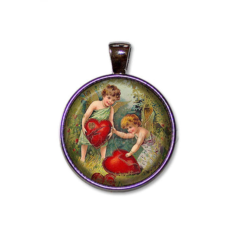 Vintage Cupids Mending Hearts