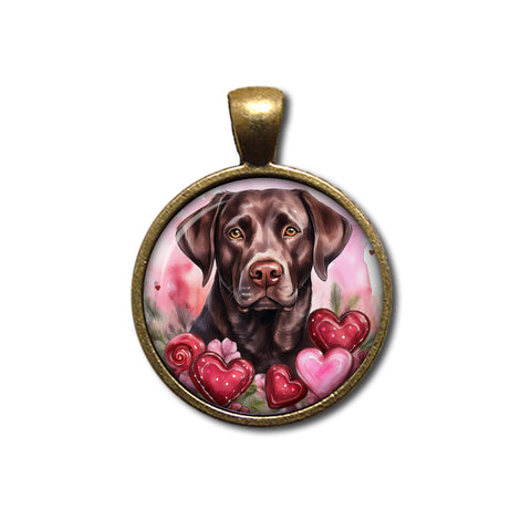 Sweet Valentine Chocolate Lab