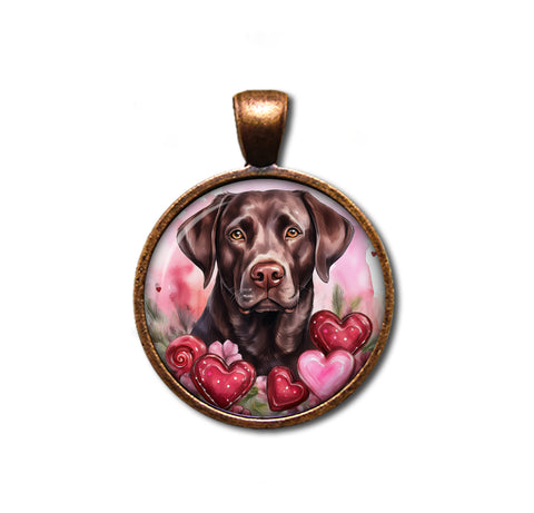 Sweet Valentine Chocolate Lab