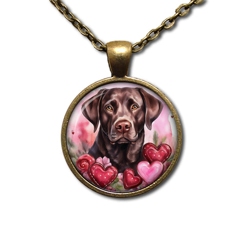 Sweet Valentine Chocolate Lab