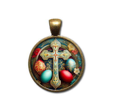 Beautiful Orthodox Cross and Eggs