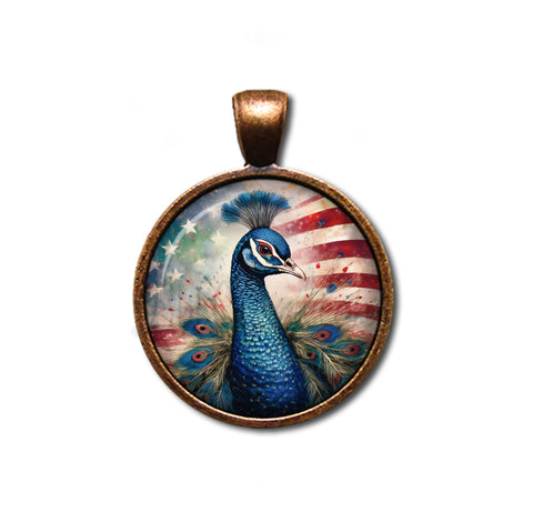 Patriotic Lovely Peacock Bird