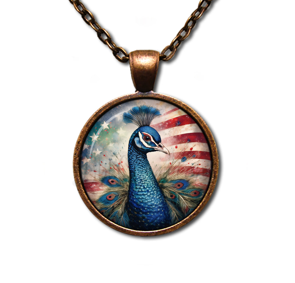 Patriotic Lovely Peacock Bird