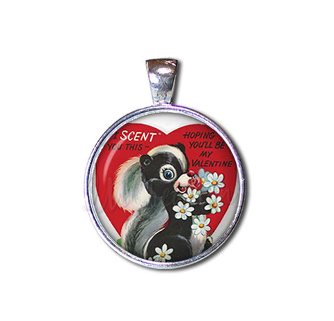 Retro Valentine Adorable Skunk Love