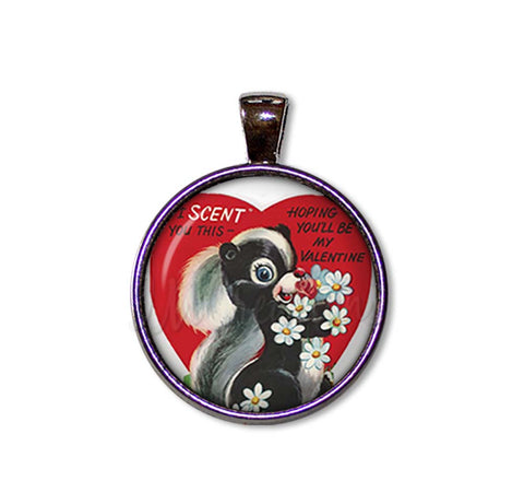 Retro Valentine Adorable Skunk Love