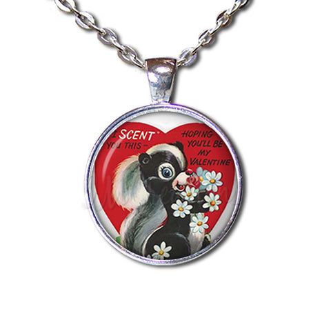 Retro Valentine Adorable Skunk Love