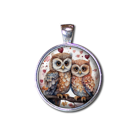 Cute Loving Tree Owls