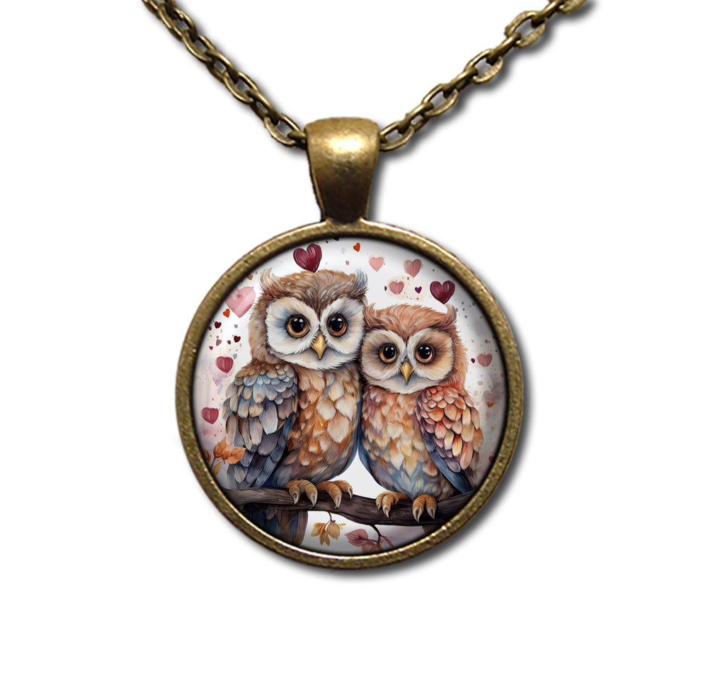 Cute Loving Tree Owls