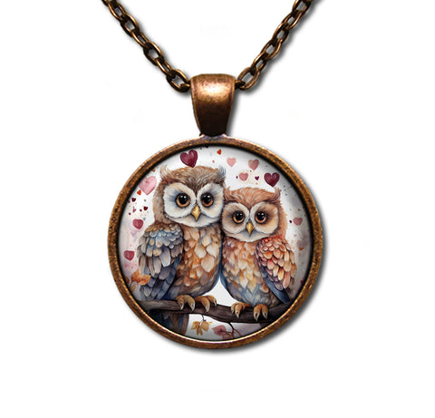 Cute Loving Tree Owls