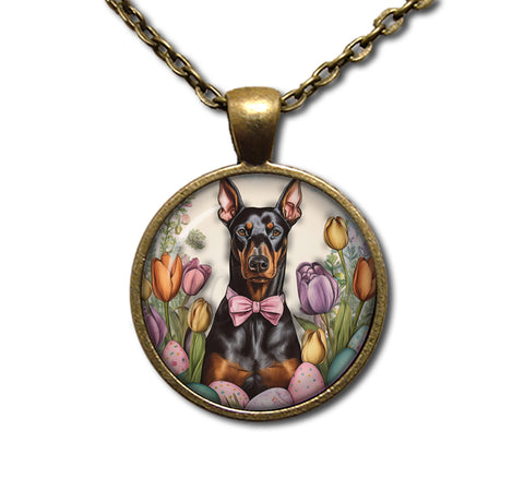 Easter Sweet Doberman Dog