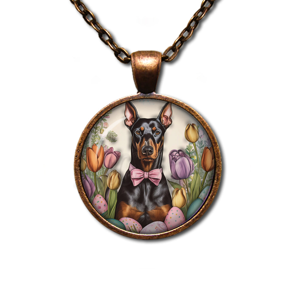 Easter Sweet Doberman Dog