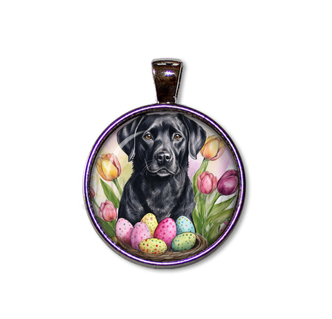 Easter Adorable Black Lab Dog