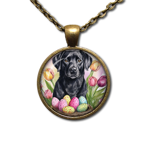 Easter Adorable Black Lab Dog