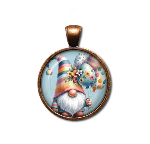 Easter Gnome with Egg Balloons