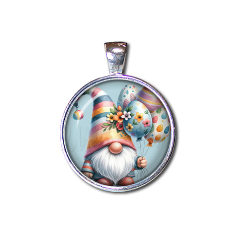 Easter Gnome with Egg Balloons