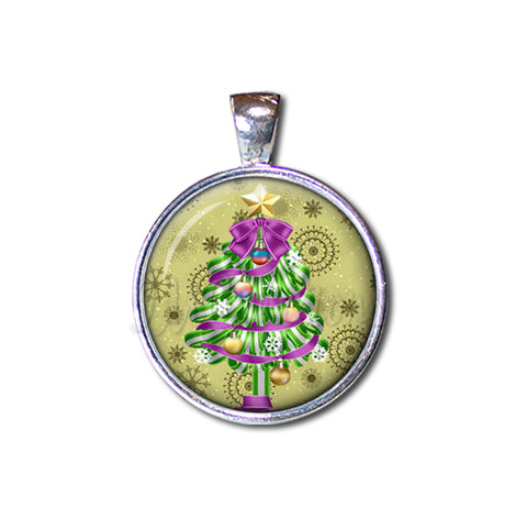 Green Purple Magical Christmas Tree