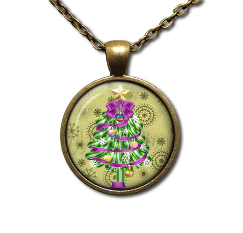 Green Purple Magical Christmas Tree