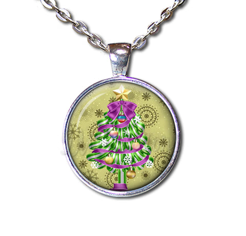 Green Purple Magical Christmas Tree