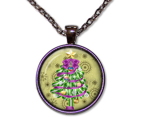 Green Purple Magical Christmas Tree
