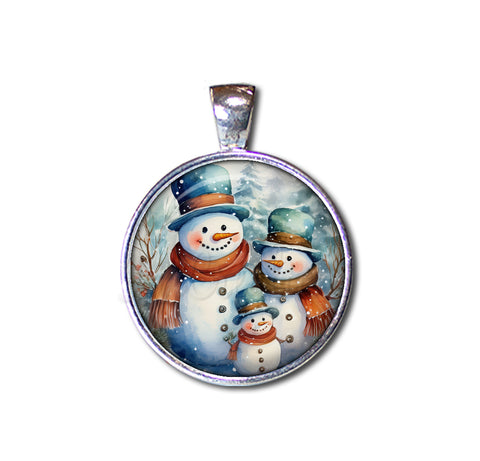Winter Wonderland Snowman Family