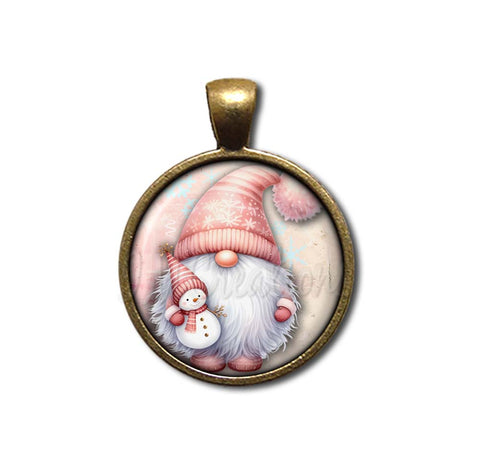 Holiday Pink Christmas Gnome