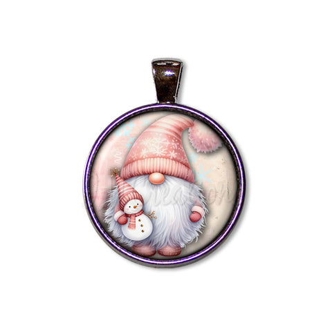 Holiday Pink Christmas Gnome