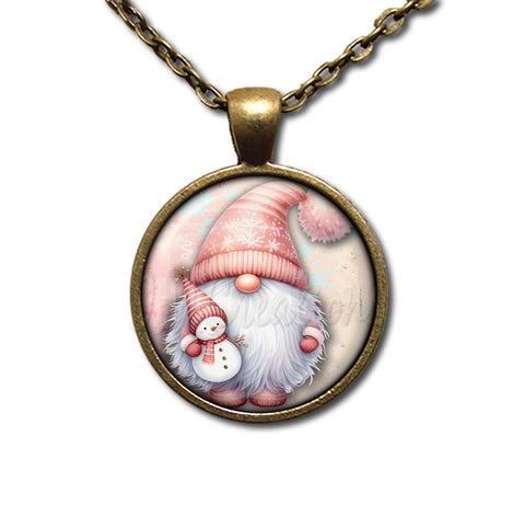 Holiday Pink Christmas Gnome