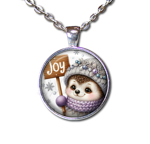 Christmas Winter Hedgehog Joy Sign