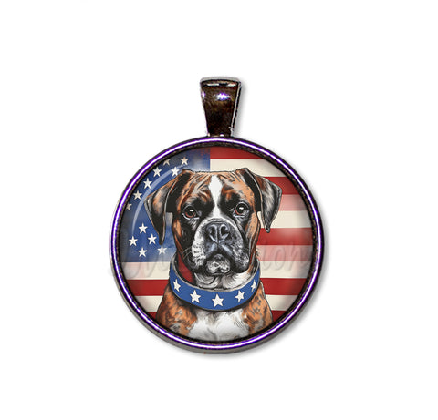 Patriotic Boxer Dog