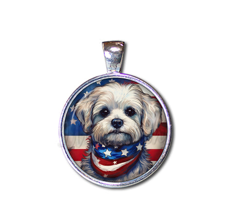 Patriotic Maltese Puppy Dog
