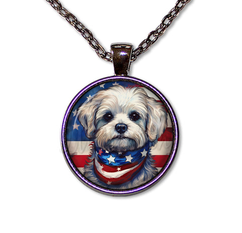 Patriotic Maltese Puppy Dog