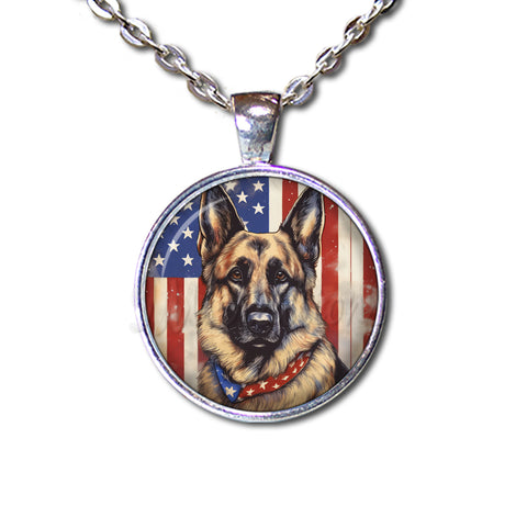 Patriotic German Shepherd