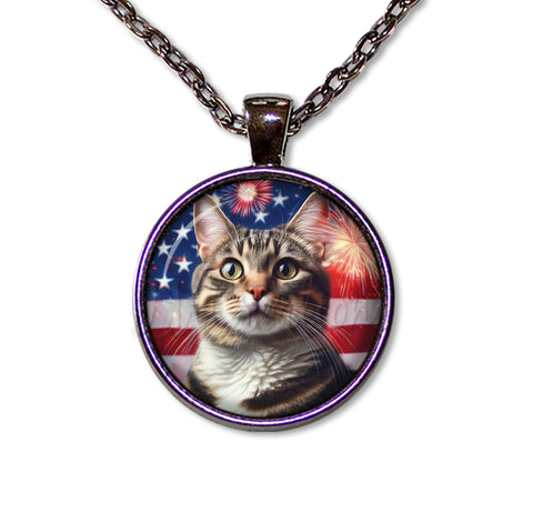 Patriotic Tabby Cat