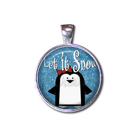 Whimsical Penguin Let It Snow