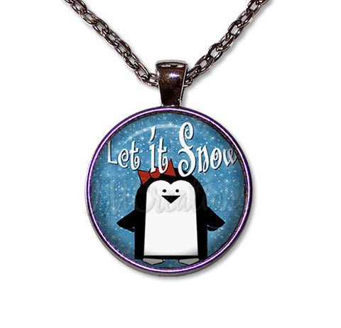 Whimsical Penguin Let It Snow