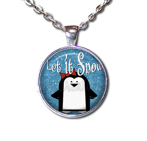 Whimsical Penguin Let It Snow