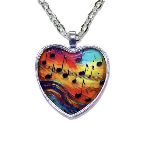 Funky Bold Color Music Notes