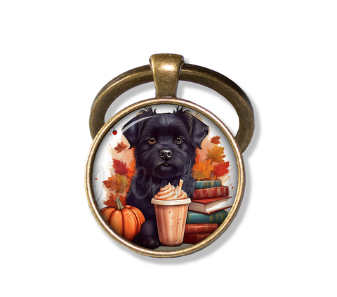 Autumn Scottish Terrier with Pumpkin Spice