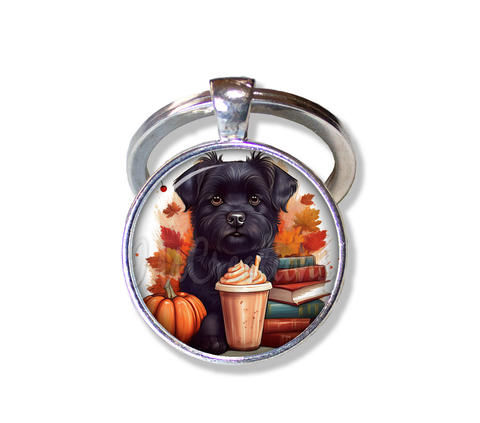 Autumn Scottish Terrier with Pumpkin Spice
