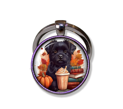 Autumn Scottish Terrier with Pumpkin Spice