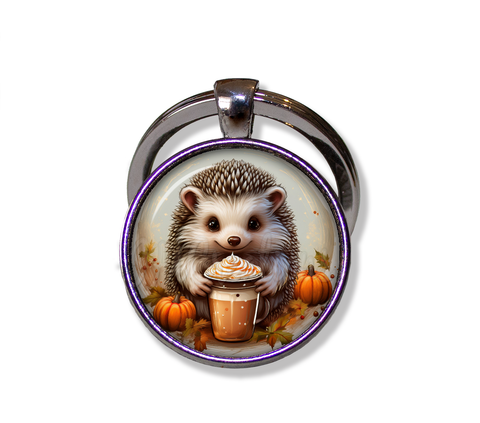 Autumn Hedgehog with Pumpkin Latte