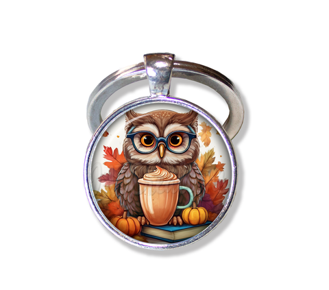 Autumn Owl with Pumpkin Latte