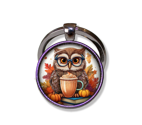 Autumn Owl with Pumpkin Latte