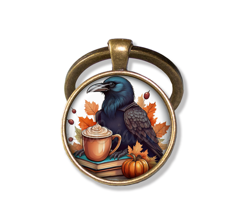 Autumn Raven with Pumpkin Latte