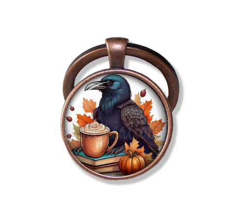 Autumn Raven with Pumpkin Latte