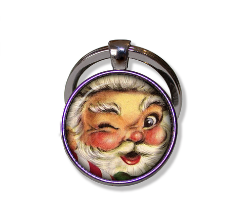 Vintage Christmas Santa Winking