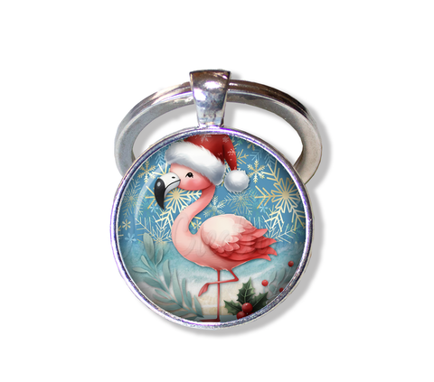 Pink Flamingo Santa Hat