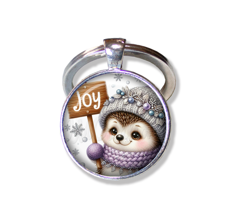 Christmas Winter Hedgehog Joy Sign