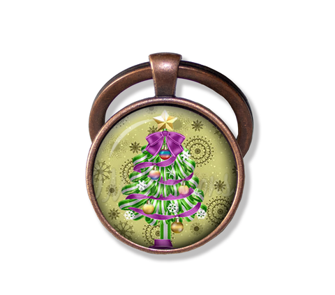 Green Purple Magical Christmas Tree